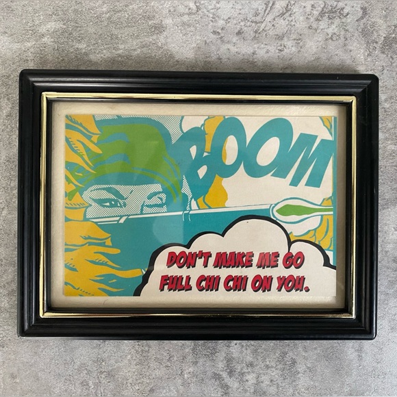 Other - Chi chi Von tang print in vintage frame